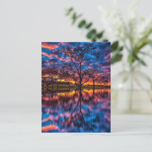 Kleurrijke Zonsondergangen Briefkaart (Staand voorkant)