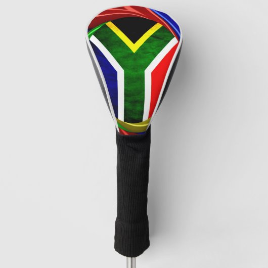 Kleurrijke Zuid-Afrikaanse vlag Golfheadcover (Voorkant)