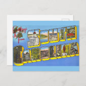 Kleurrijke Zuid-Carolina Groet Briefkaart (Voorkant / Achterkant)