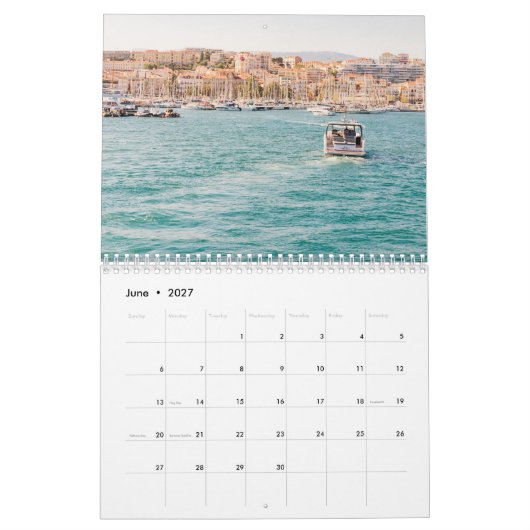 Kleurrijke Zuid-Frankrijk Home Decor Kalender (Jun 2027)