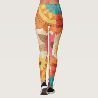 Kleurrijke Zuidwest-geïnspireerde bloemleggings Leggings