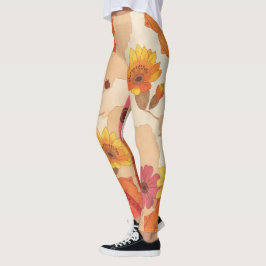 Kleurrijke Zuidwest-geïnspireerde bloemleggings Leggings