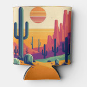 Kleurrijke zuidwestelijke woestijnkunst blikjeskoeler (Voorkant)