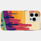 Kleurrijke zuidwestelijke woestijnkunst Case-Mate iPhone case (Achterkant (horizontaal))