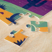 Kleurrijke zuidwestelijke woestijnkunst legpuzzel (Zijkant)