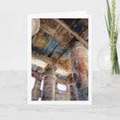 Kleurrijke zuilen bij de Luxor Tempel, Egypte, Kaart (Voorkant)