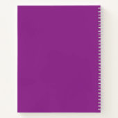 Kleurrijke Zwart en Roze Moderne Ontwerp Aangepast Notitieboek (Achterkant)