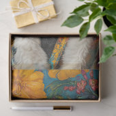 Kleurrijke zwarte Franse Poedel Portret Decoupage Tissuepapier (Geschenk)