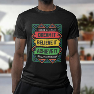 Kleurrijke Zwarte Geschiedenis Maand Geschiedenis  T-shirt