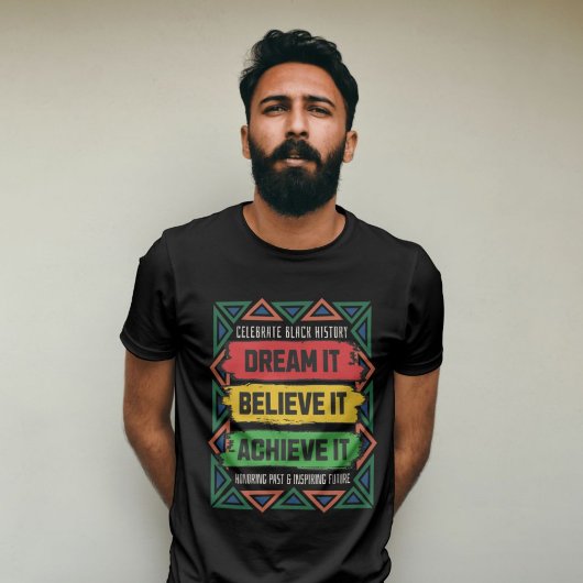 Kleurrijke Zwarte Geschiedenis Maand Geschiedenis  T-shirt