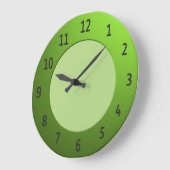 Kleurrijke zwarte kleurencijfers op groen Lijst Grote Klok (Hoek)