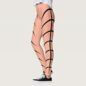 Kleurrijke, zwarte Lins Leggings (Links)