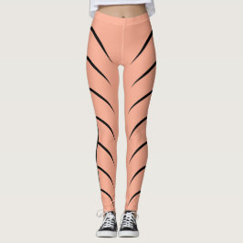 Kleurrijke, zwarte Lins Leggings