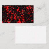 Kleurrijke zwarte rode verf voor artistieke doelei visitekaartje (Voorkant / Achterkant)