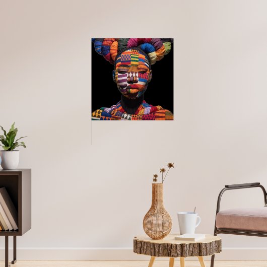 Kleurrijke Zwarte Vrouwen Poster Vieren (Woonkamer 3)