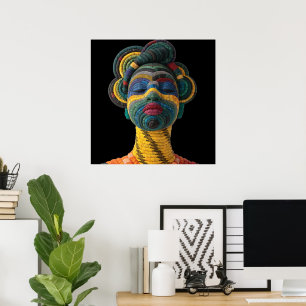 Kleurrijke Zwarte Vrouwen Poster Vieren
