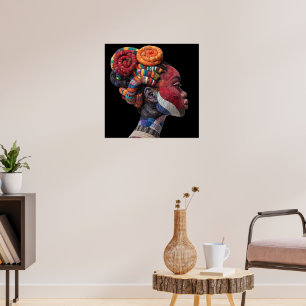 Kleurrijke Zwarte Vrouwen Poster Vieren