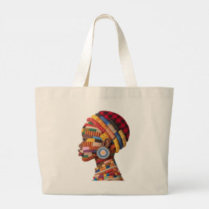 Kleurrijke Zwarte Vrouwen Vieren Katoenen Boodscha Grote Tote Bag