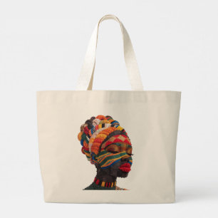 Kleurrijke Zwarte Vrouwen Vieren Katoenen Boodscha Grote Tote Bag