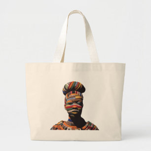 Kleurrijke Zwarte Vrouwen Vieren Katoenen Boodscha Grote Tote Bag