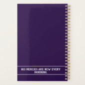 Kleurrijke zwarte zwander Christelijke Bijbelverka Planner (Achterkant)