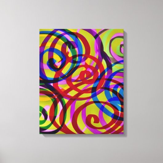 Kleurrijke zwembroeken canvas afdruk (Voorkant)