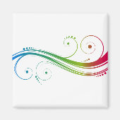 Kleurrijke zwembroeken magneet (Voorkant)