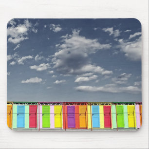 Kleurrijke zwemhutten Mousepad Muismat