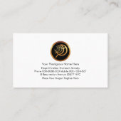 Kleurrijke zwemmen Christelijke Ichthus Visitekaartje (Achterkant)