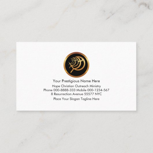 Kleurrijke zwemmen Christelijke Ichthus Visitekaartje (Achterkant)