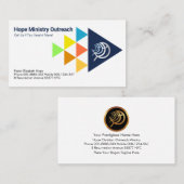 Kleurrijke zwemmen Christelijke Ichthus Visitekaartje (Voorkant / Achterkant)