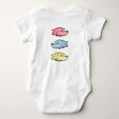 Kleurrijke zwemmende gelukkige vis romper (Achterkant)