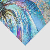 Kleurrijke zwenkblad van exotische bloem tissuepapier (Detail)