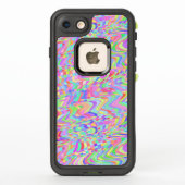 Kleurrijke zwenkende zachte gekleurde vormen (Achterkant)