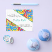 Kleurrijke zwenkverf flyer (Enkel)