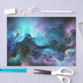 Kleurrijke zwenkwolken - Weefpapier Tissuepapier (Craft)