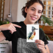 Kleurrijke zwerver in waterkleur briefkaart