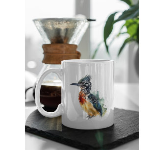 Kleurrijke zwerver in waterkleur koffiemok