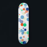 Kleurrijke zwevende moderne polka dot patroon persoonlijk skateboard<br><div class="desc">Dit moderne ontwerp heeft een stoer en trendy, kleurrijk stippelpatroon #skateboarding #schaats #skateboard #skatelife #sk #skateboardingisfun #skater #skateshop #skateeverydamnday #skateeverydamnday #skateboarder #skateboards #skating #trendy #skatepark #cool #outdoor #life #skatergirl</div>