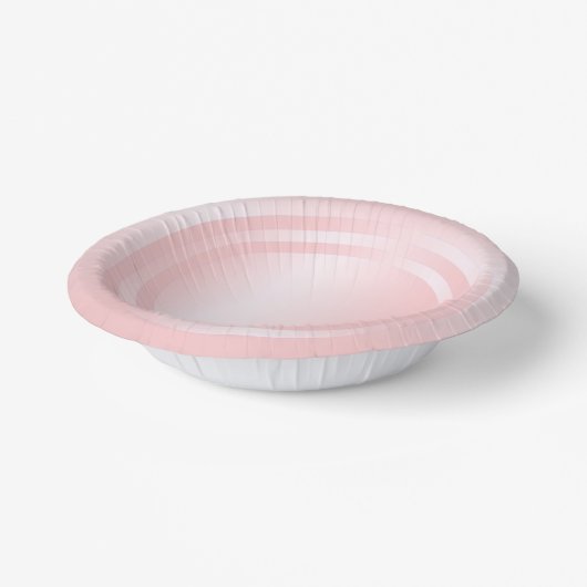 Kleurroze roze goudkleurige Sjabloon Moderne Papieren Kommen (Gebogen)