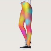 Kleurroze roze roodblauw groen gele tiendy modern leggings (Links)