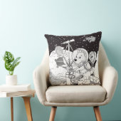 Kleurruimte met een astronautenpuppy kussen (Stoel)