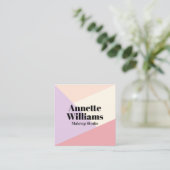 Kleurruimten voor pasta's vierkante visitekaartje (Staand voorkant)