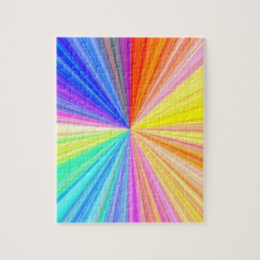 Kleurschaduw — regenboog extreem legpuzzel (Verticaal)