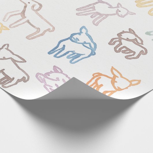 Kleurschapen Cadeaupapier (Hoek)