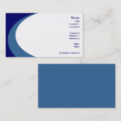 Kleurschil - Blauwe Visitekaartjes (Voorkant / Achterkant)