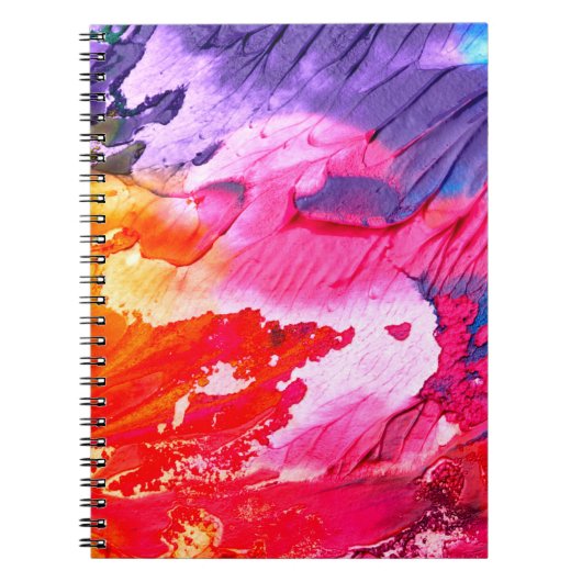 Kleurschilderachtergrond Notitieboek (Voorkant)