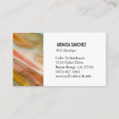 Kleurschilderend abstract visitekaartje (Achterkant)