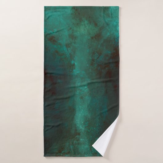 Kleurschilderij van textiel badhanddoek (Badhanddoek)