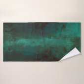 Kleurschilderij van textiel badhanddoek (Badhanddoek)